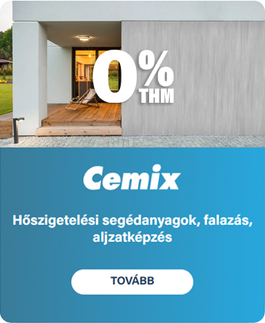 CEMIX hőszigetelési segédanyagok, falazás, aljzatképzés