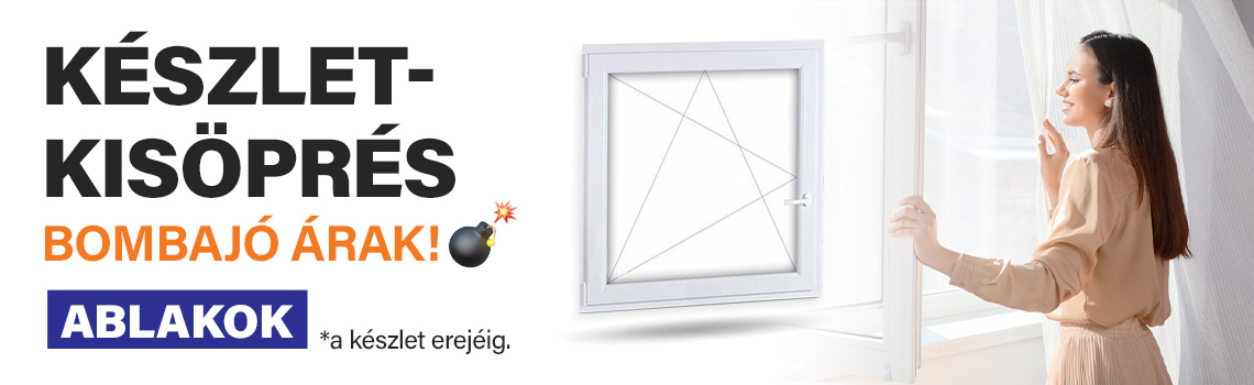 Ablakok, a készlet erejéig!