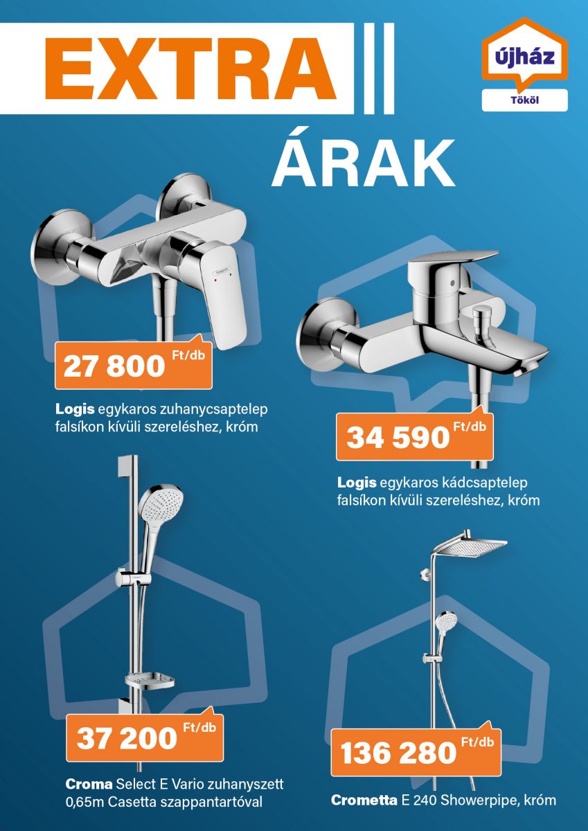 Kiemelt nyári zuhanyajánlatok