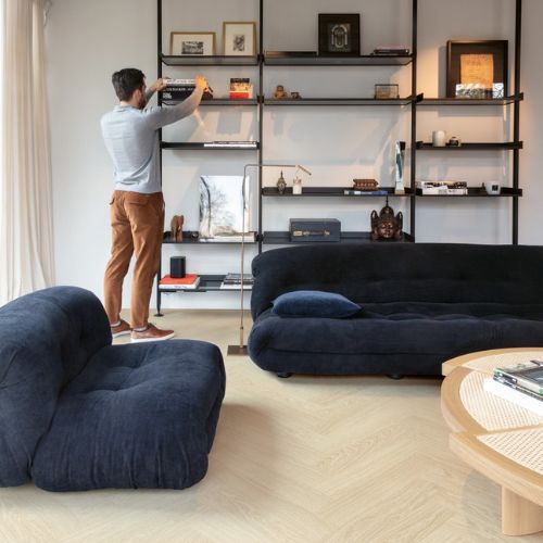 Quick-Step Unilin AVHBU40361 Vinyl padló, Pure oak polar, 6 mm, halszálka (0,794 m2/doboz)