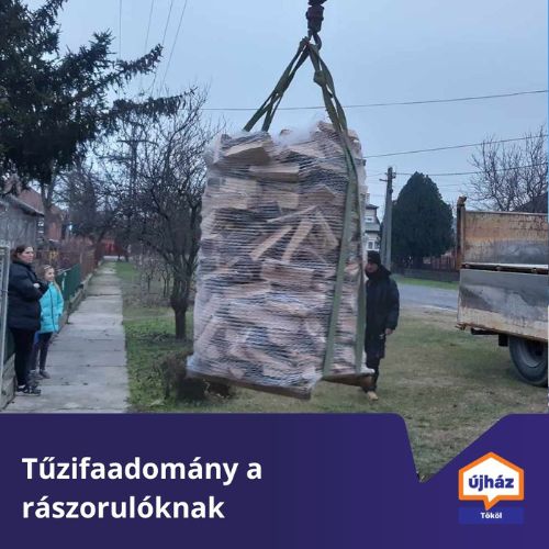 tűzifa adomány