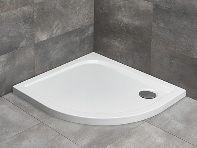 Méta Radaway Delos E Lapos zuhanytálca, jobb 900x800x45 mm (szifonnal)