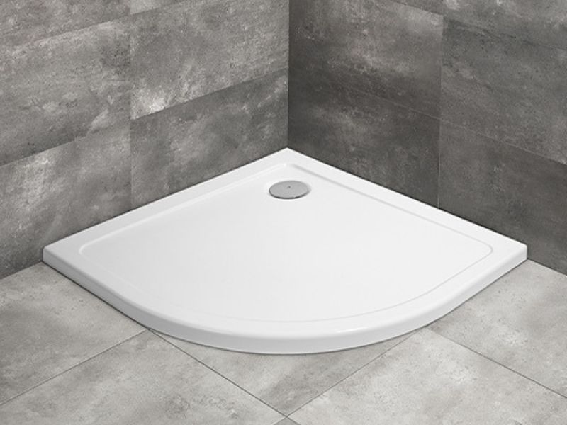 Méta Radaway Doros A 80x80 Lapos zuhanytálca, fehér 800x800x45 mm (szifonnal)