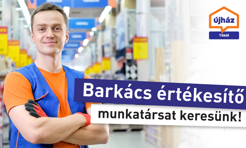 Barkácsáruház értékesítő