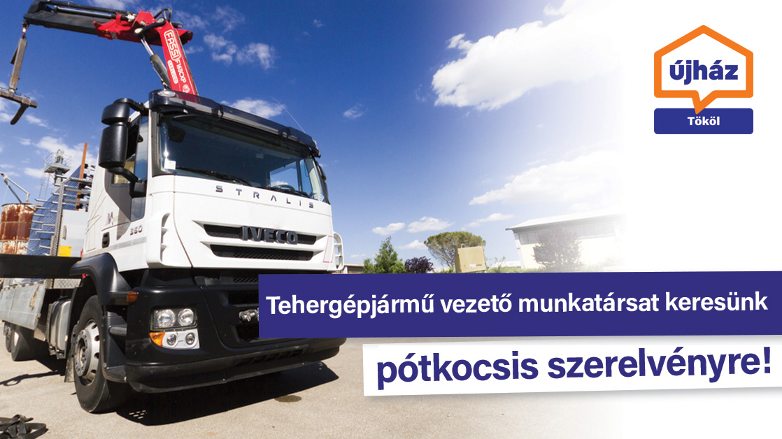 Tehergépjármű vezető pótkocsis szerelvényre