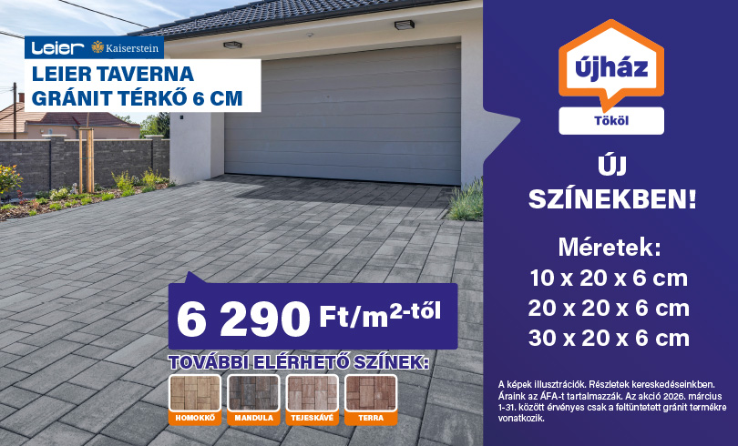 Márciusi OP -  LEIER TAVERNA GRÁNIT TÉRKŐ
