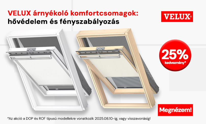 VELUX árnyékoló komfortcsomagok 25% kedvezménnyel